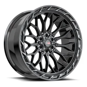 Vortek Offroad – VRP-503 INFERNO – Black – 20″x10″ -18mm – Summer Wheels – 503201043-18BDCTR